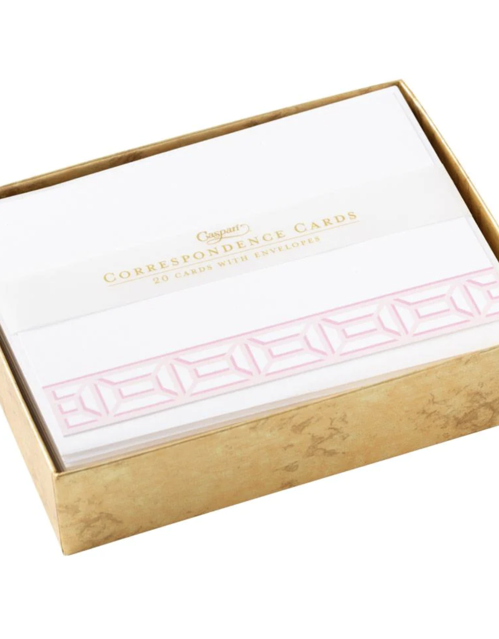 Caspari Garden Gate Light Pink Correspondence Cards