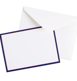 Classic Navy 2 Tone Correspondence Cards