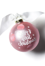 Coton Colors Ornament Pink Baby's First Christmas