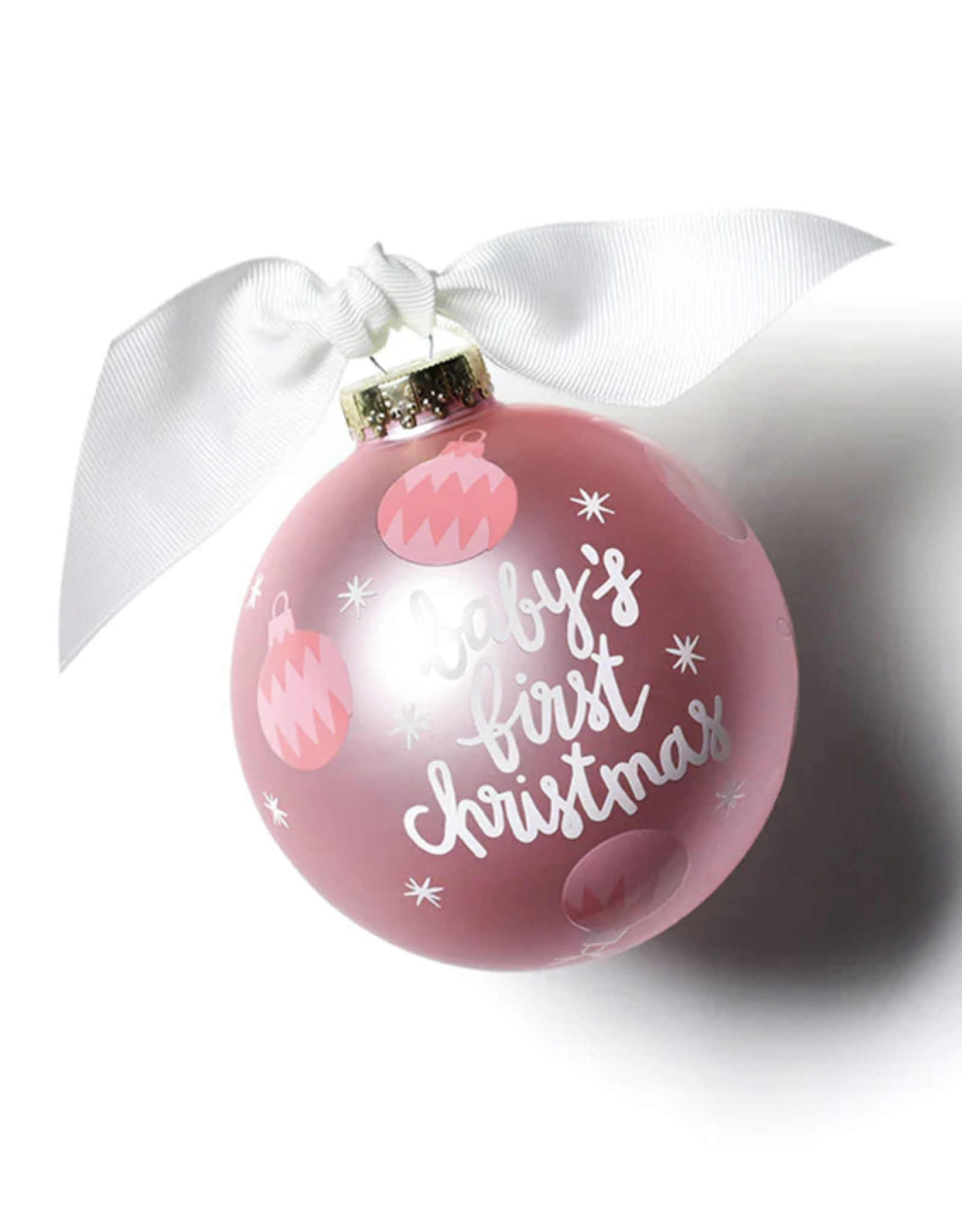 Coton Colors Ornament Pink Baby's First Christmas