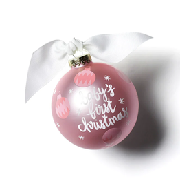Coton Colors Ornament Pink Baby's First Christmas