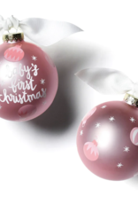Coton Colors Ornament Pink Baby's First Christmas