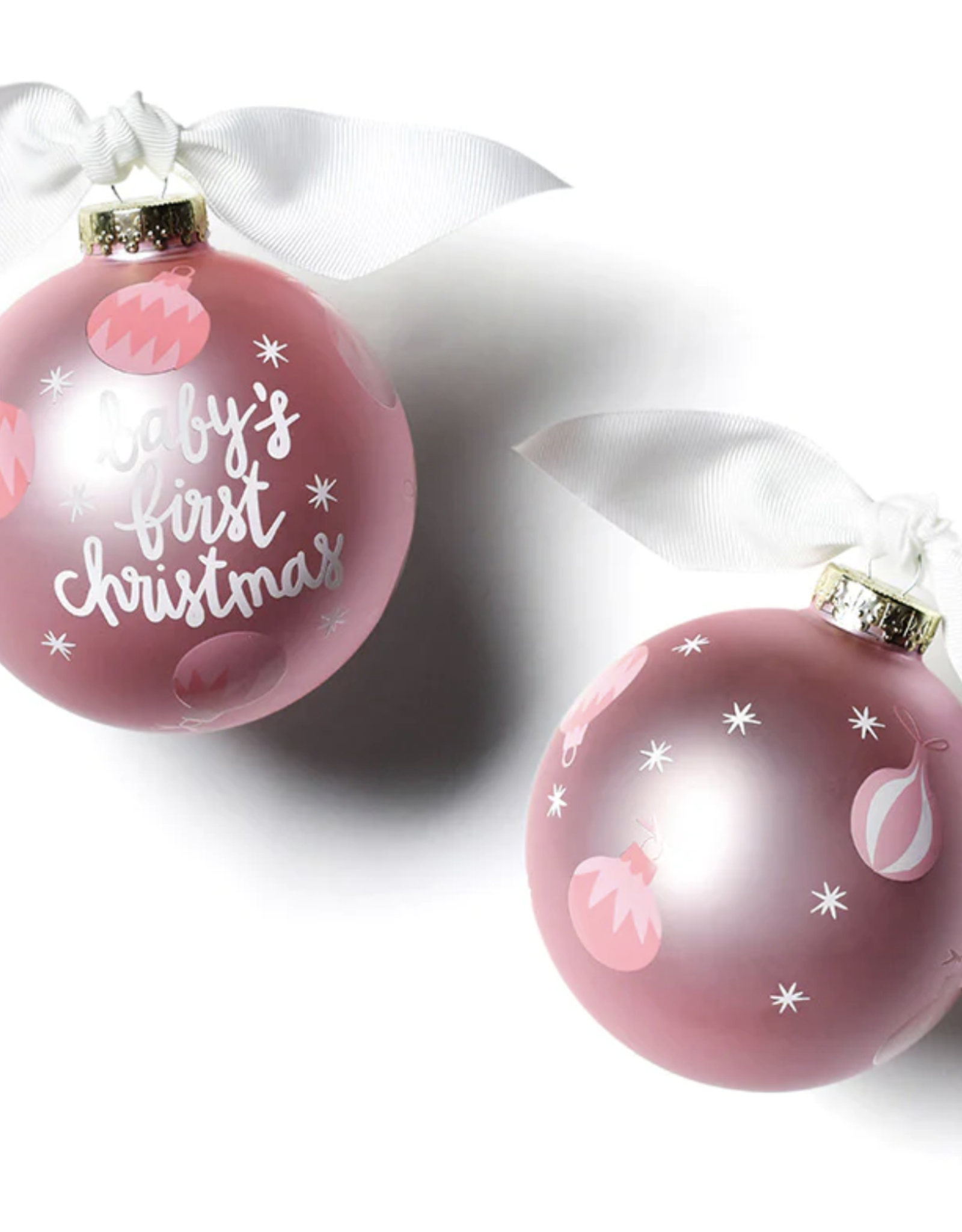 Coton Colors Ornament Pink Baby's First Christmas