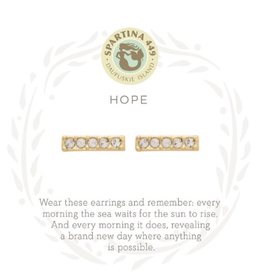 Spartina Earrings Hope/Horizon Gold