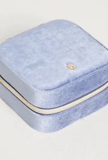 Spartina Blue Velvet Jewelry Case