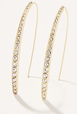 Fraas Sparkle Arc Hoop Earrings Large Crystal