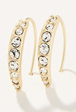 Spartina Sparkle Arc Hoop Earrings Small