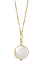 Spartina Survivor Coin Pearl Necklace