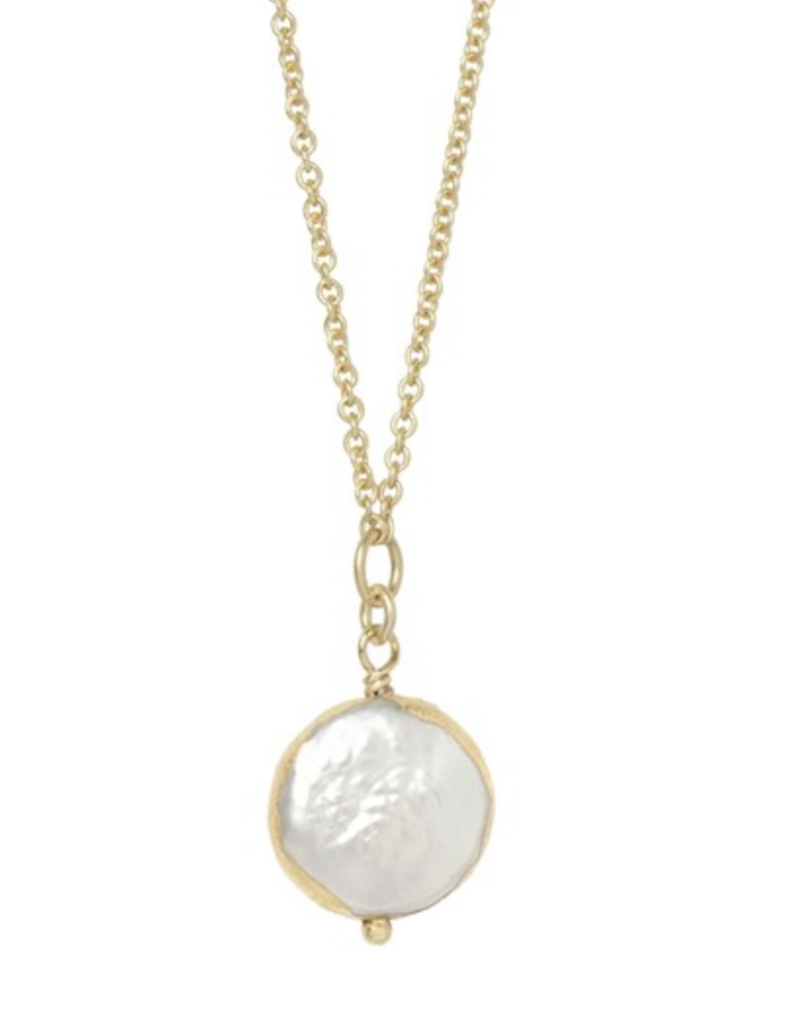 Spartina Survivor Coin Pearl Necklace