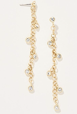 Spartina Swinging Chain Earrings Crystal