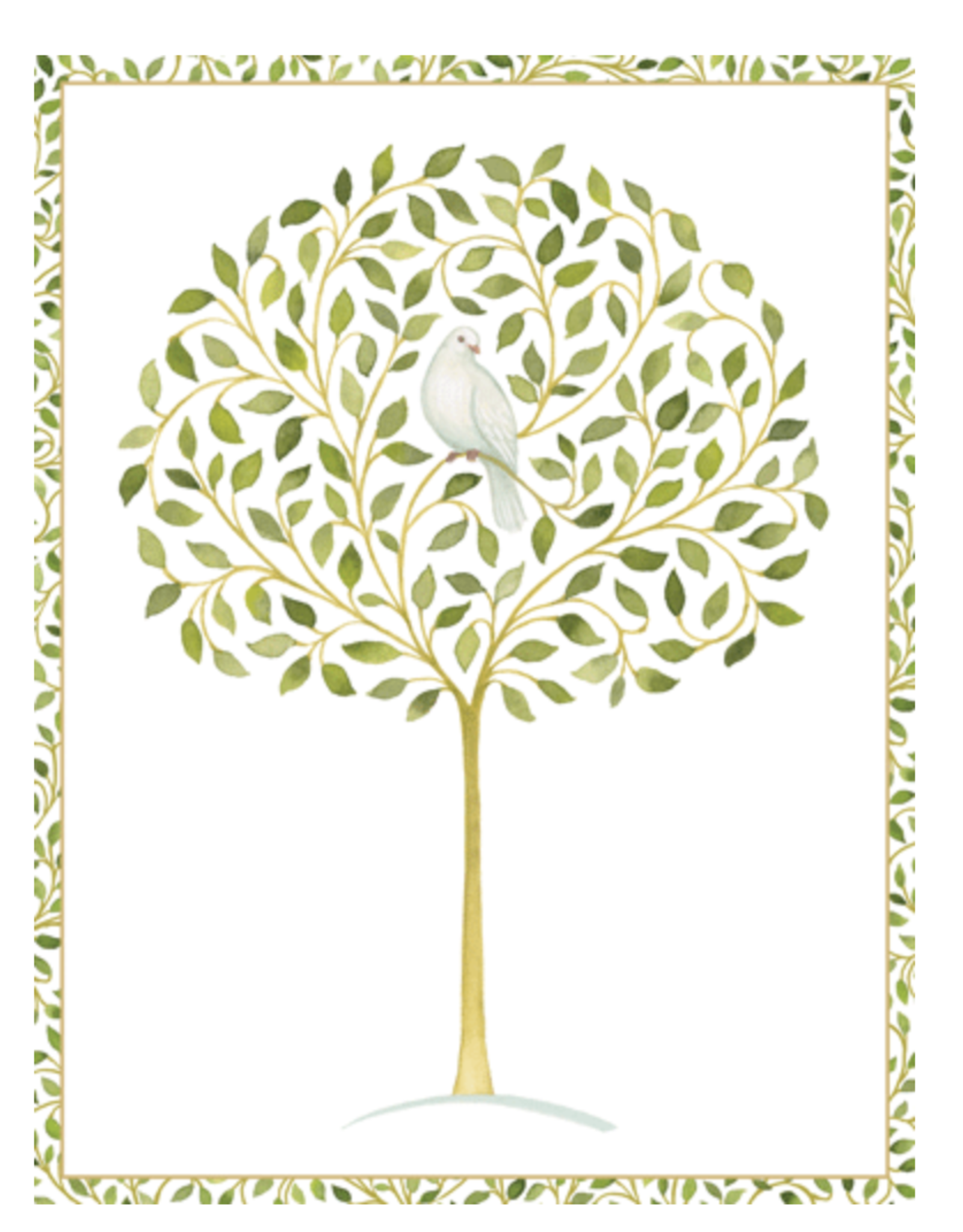 Caspari Dove in Pear Tree Boxed Christmas Cards