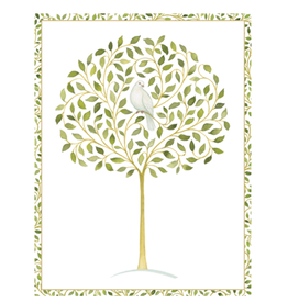 Caspari Dove in Pear Tree Boxed Christmas Cards