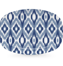 Mariposa Blue Ikat Platter