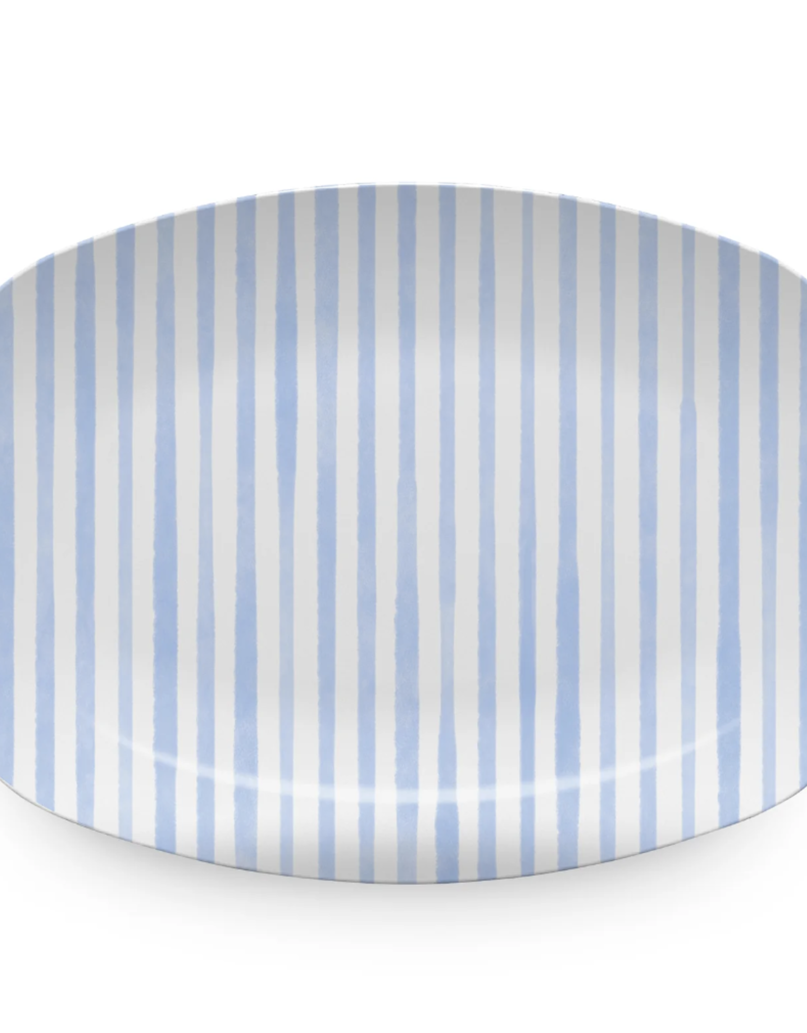 Mariposa Light Blue Simple Stripes Platter