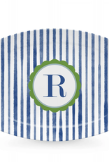 Mariposa Blue Simple Stripes Platter-R xx