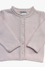 A Soft Idea Rolled Edge Button Front Cardigan- Pink