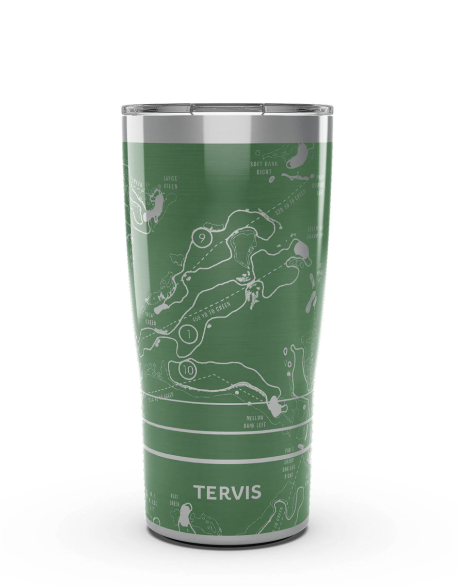 Tervis Tumbler 20oz Stainless Golf Course Map