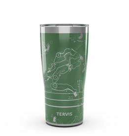 Tervis Tumbler 20oz Stainless Golf Course Map