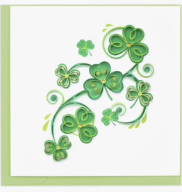 Quilling Card LLC Card Shamrocks