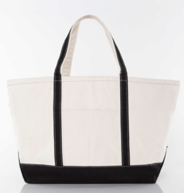 CB Station Large Canvas Boat Tote Black