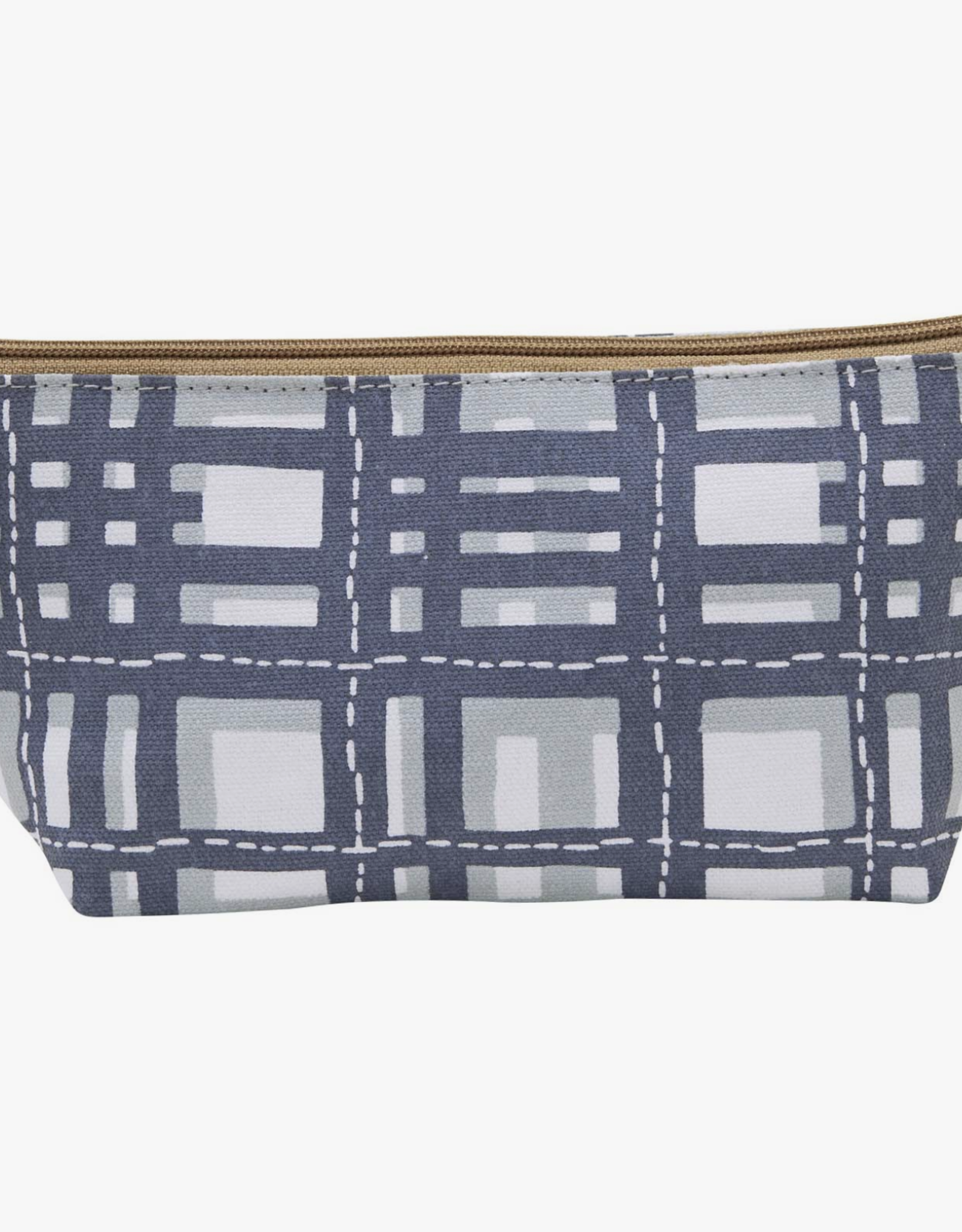 Rockflowerpaper Pouch Plaid Grey Small