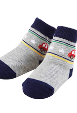 Mudpie Grey/Navy Car Socks