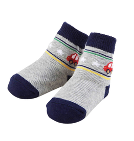 Mudpie Grey/Navy Car Socks