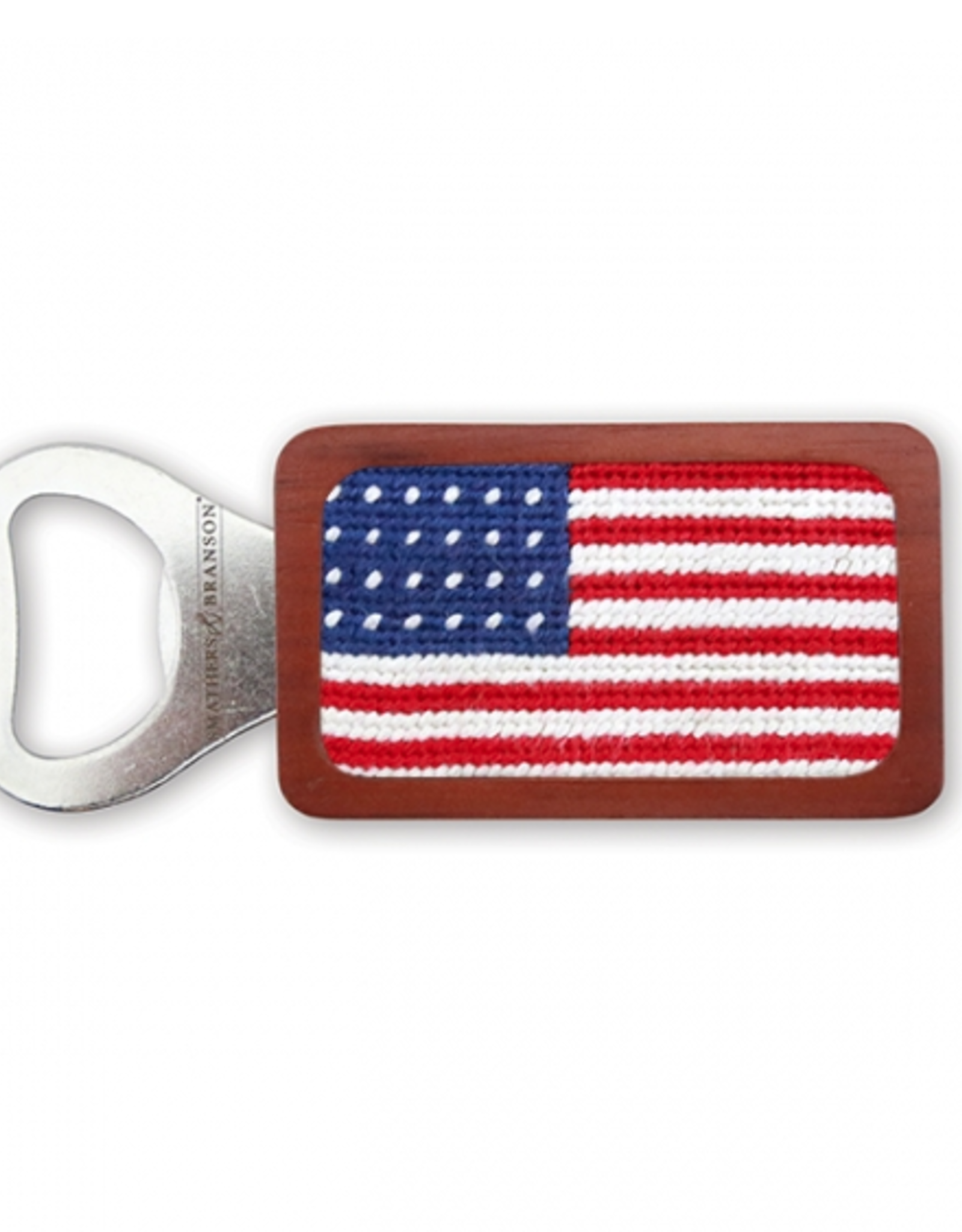 Smather's & Branson Bottle Opener American Flag