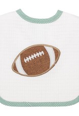 Three Marthas Feeding Bib Green Football XX