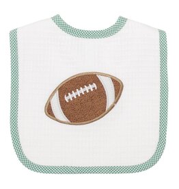Three Marthas Feeding Bib Green Football XX