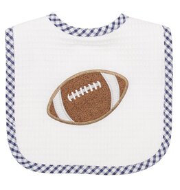 Three Marthas Feeding Bib Navy Football XX
