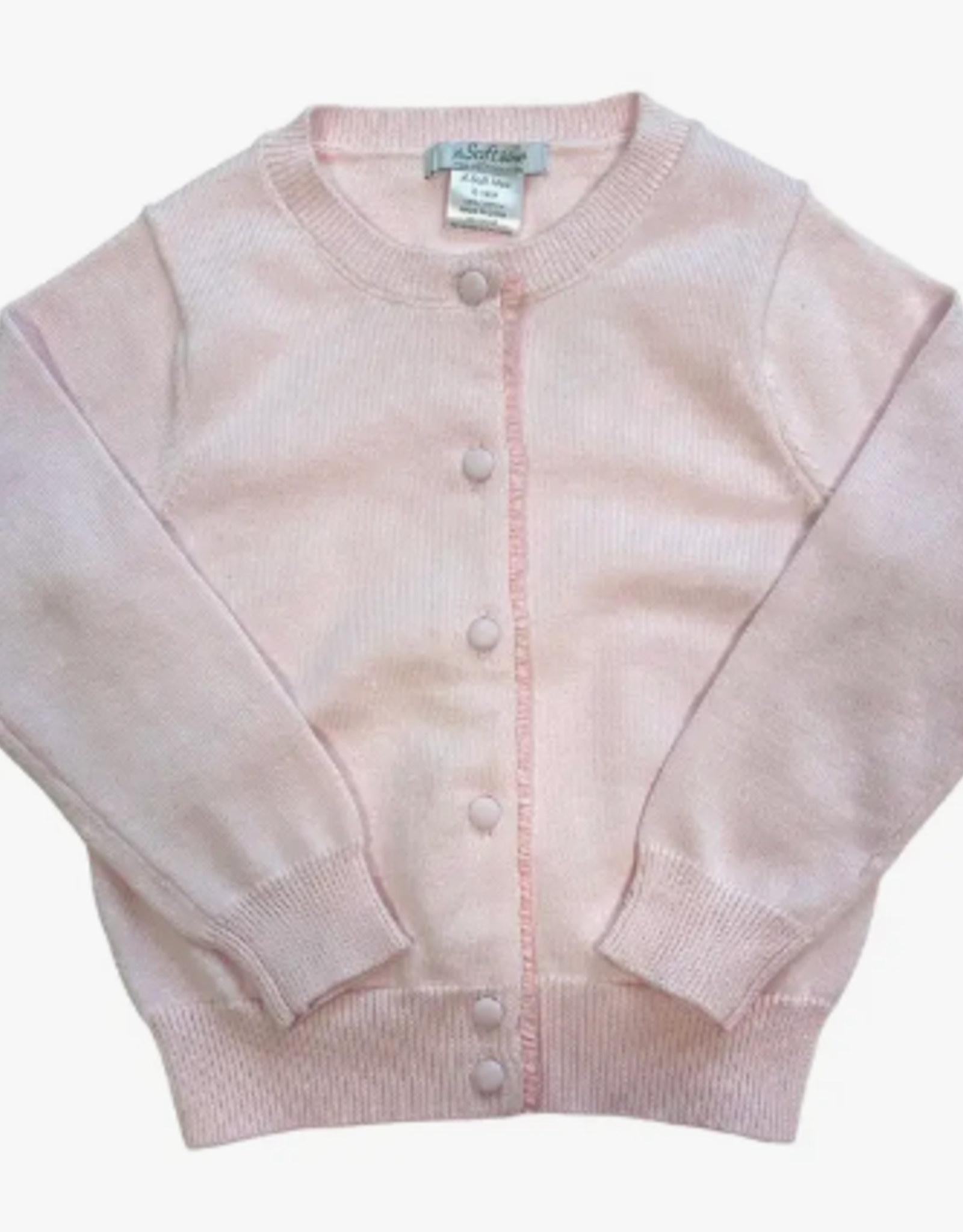 A Soft Idea Ruffle Placket Cardigan- Pink xx