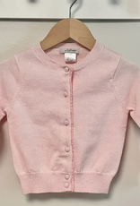 A Soft Idea Ruffle Placket Cardigan- Pink xx
