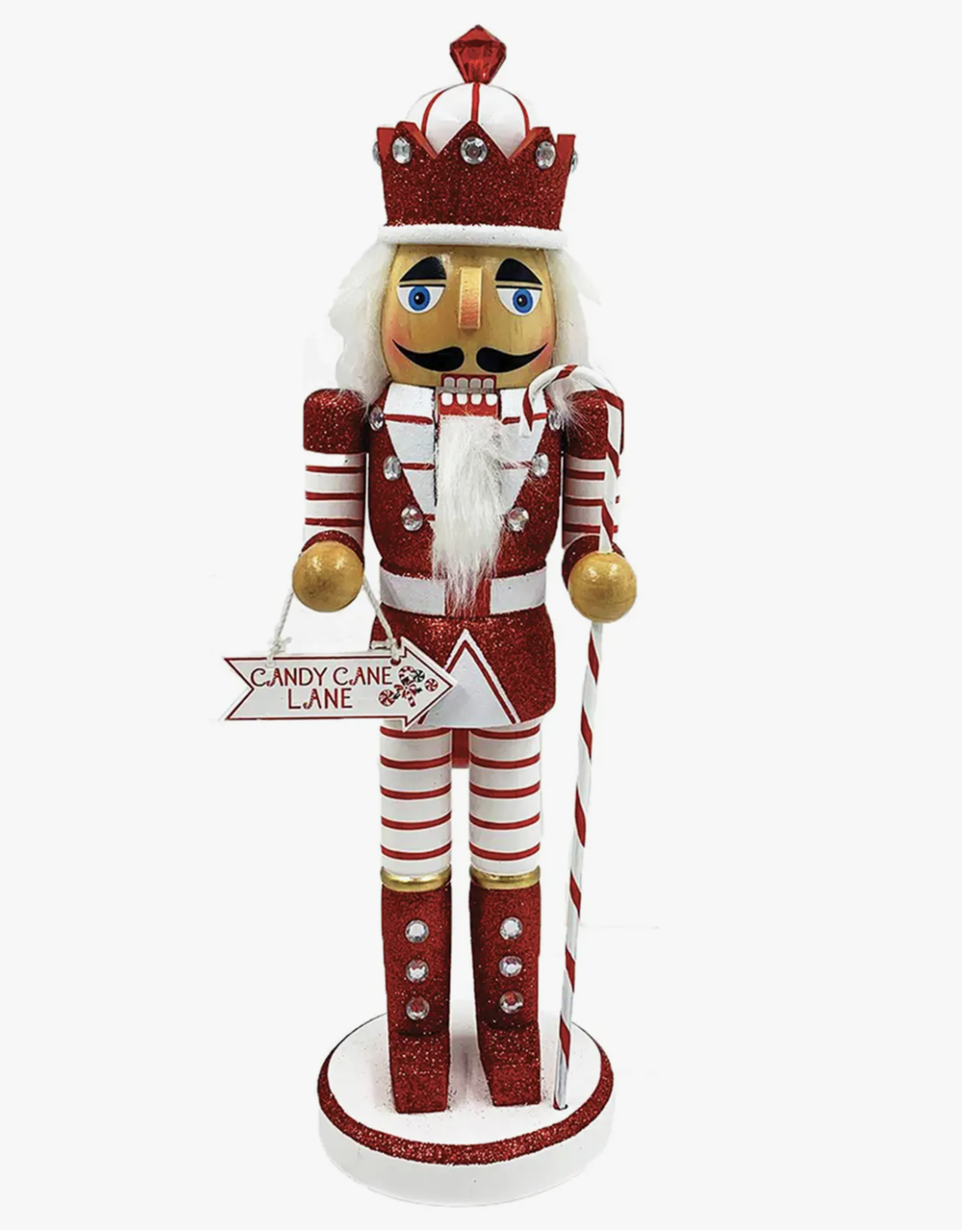 Santa's Workshop Candy Cane King 14" Nutcracker