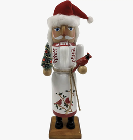 Santa's Workshop Cardinal Claus 14" Nutcracker