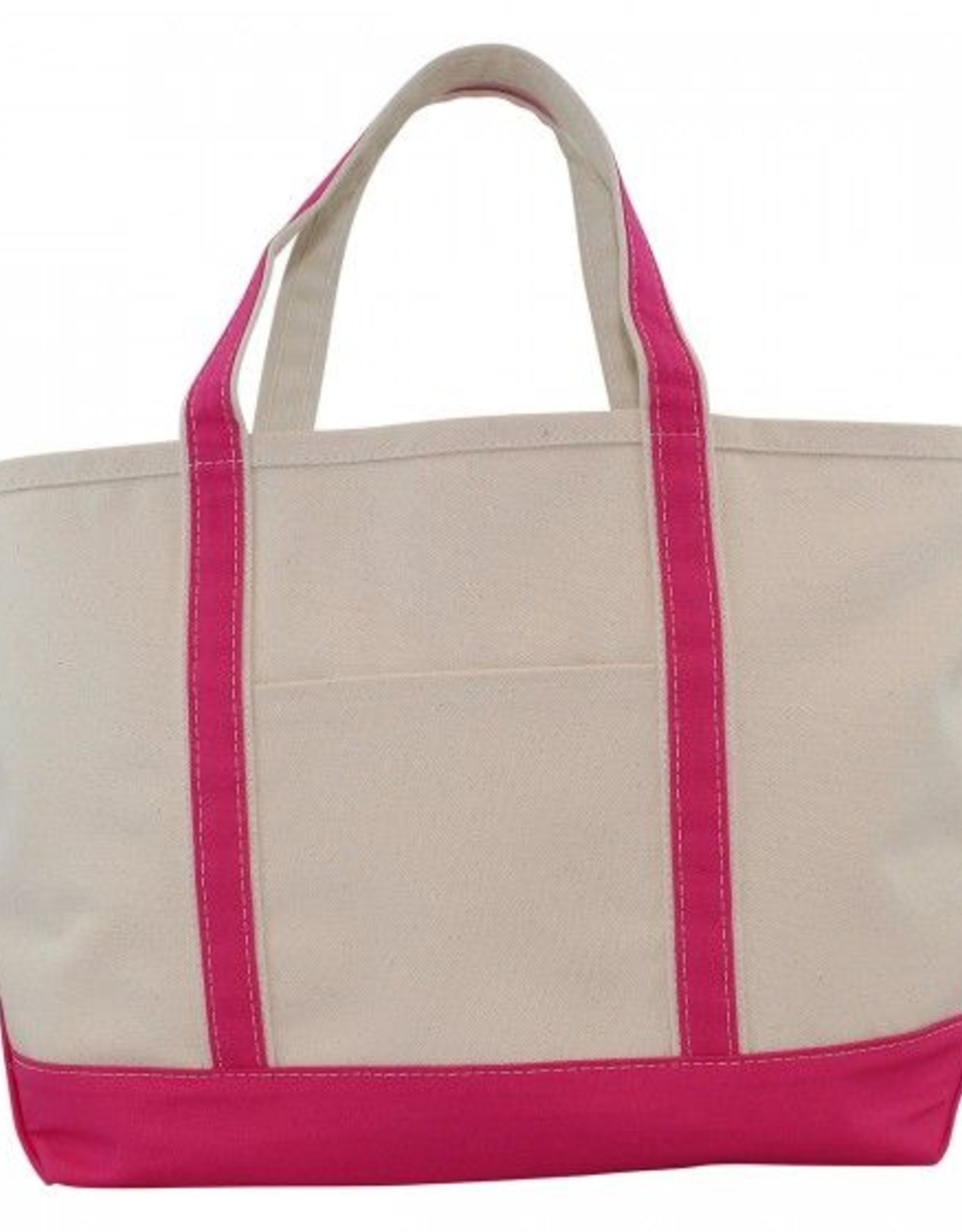 CB Station Large Canvas Boat Tote Hot Pink