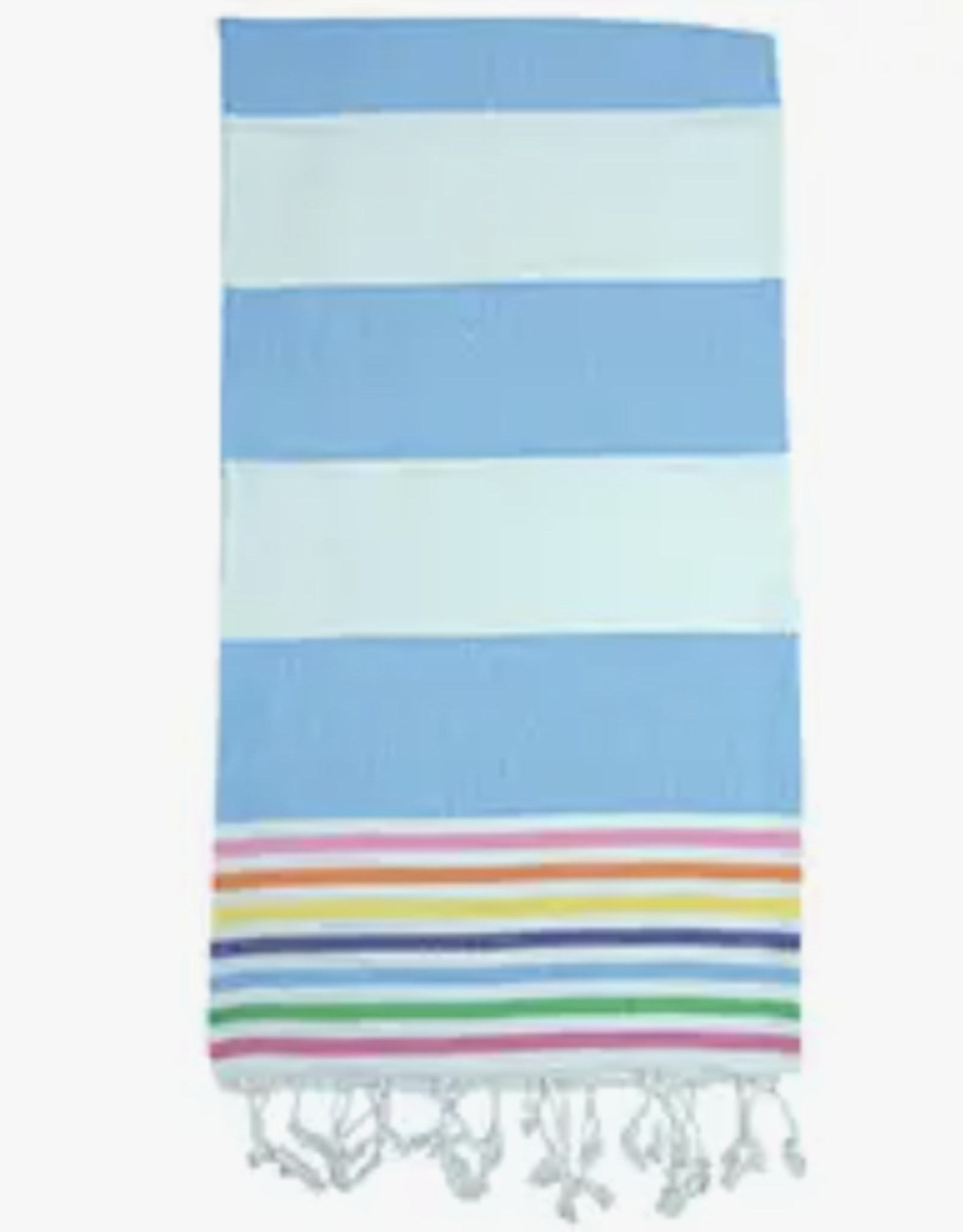 Turkish Towel Sky Blue / White