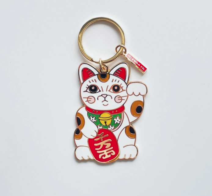 Idlewild Co. Maneki Neko Keychain The Initial Choice