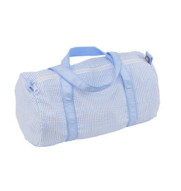 Mint OhMint Baby Duffle Light Blue Seersucker 13"x11"xx