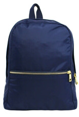 Mint Small Backpack Navy Nylon Brass Zipper