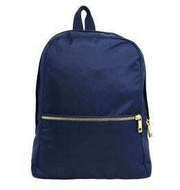 Mint Small Backpack Navy Nylon Brass Zipper