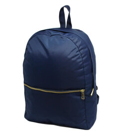 Oh Mint Medium Backpack Navy Nylon Brass Zipper w/pockets Oh Mint Medium Backpack Navy Nylon Brass Zipper w/pockets
