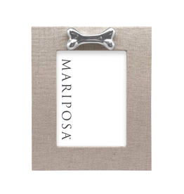 Mariposa Natural Linen Dog Bone Frame 5x7