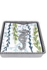 Mariposa Seahorse Beaded Napkin Box