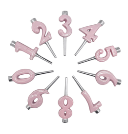 Mariposa Number Candle Holder Set Pink