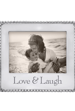 Mariposa Love & Laugh Beaded Frame 5x7