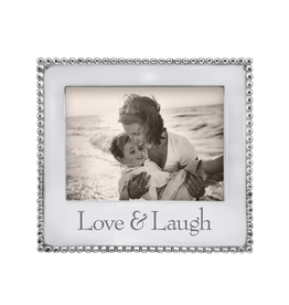 Mariposa Love & Laugh Beaded Frame 5x7