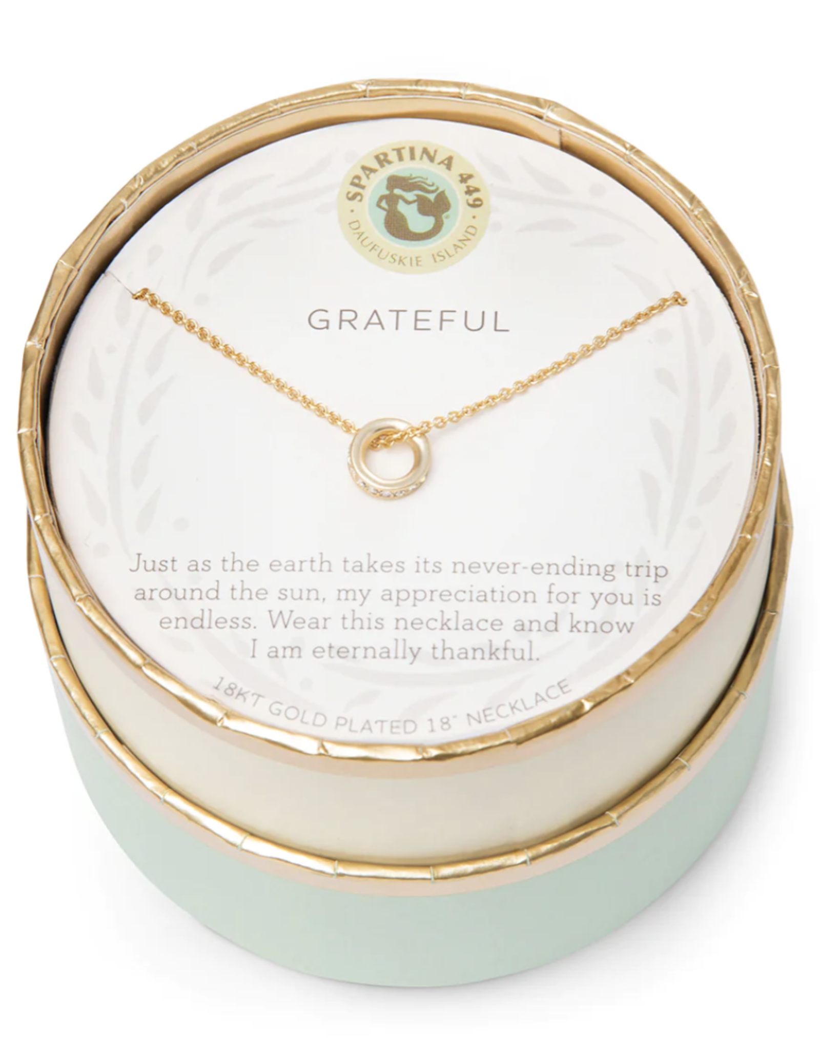 Spartina Grateful Ring Necklace Gold