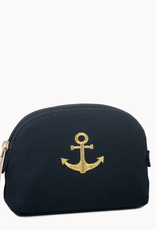 Spartina Navy Cosmetic Case Anchor