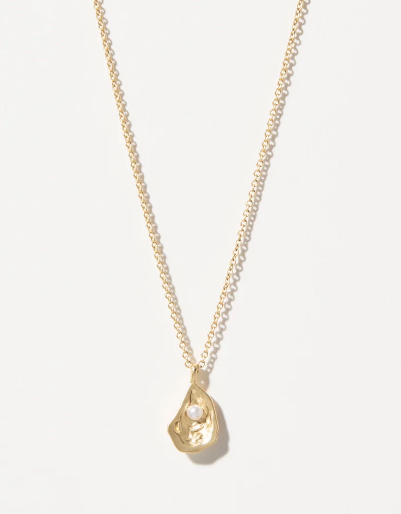 Spartina Seas the Day Gold Necklace Oyster